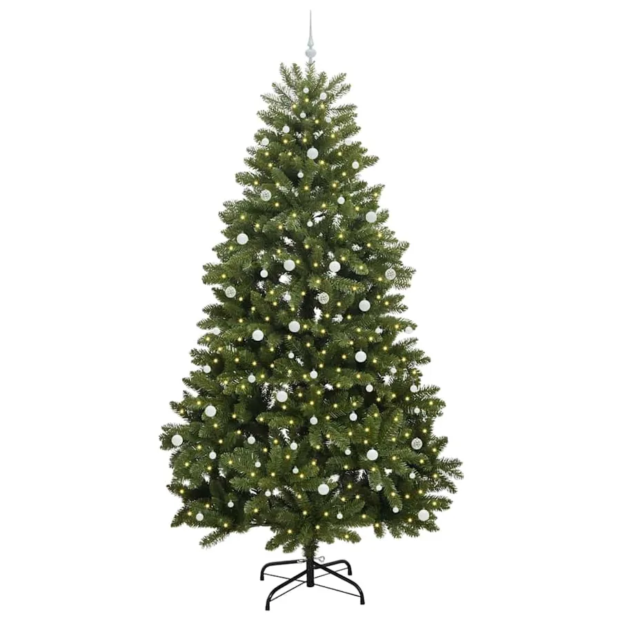 Sapin de Noël artificiel avec 300 LED Vert 300 cm PVC et métal - 3