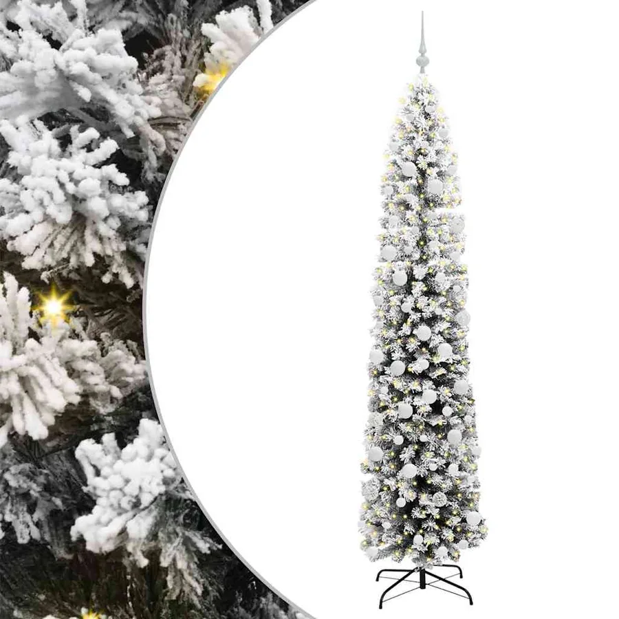Sapin de Noël artificiel Vert 210 cm PVC et acier et plastique - 2