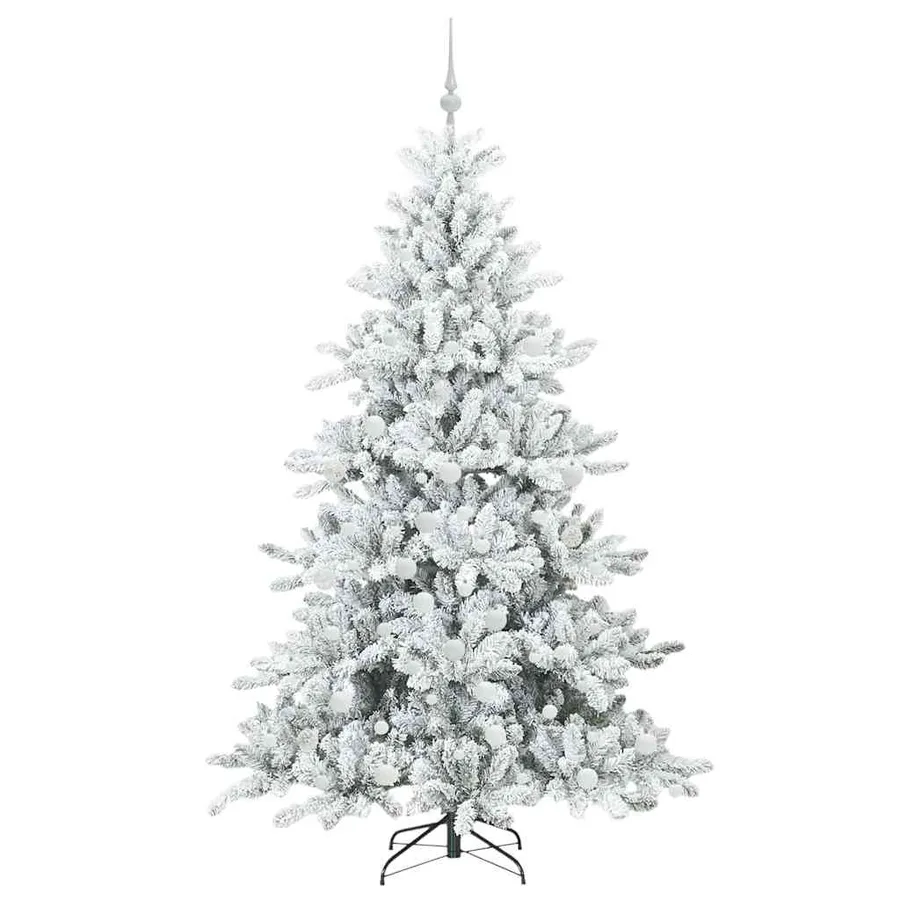 Sapin de Noël Artificiel à Branches Articulées Blanc 180 cm - 4