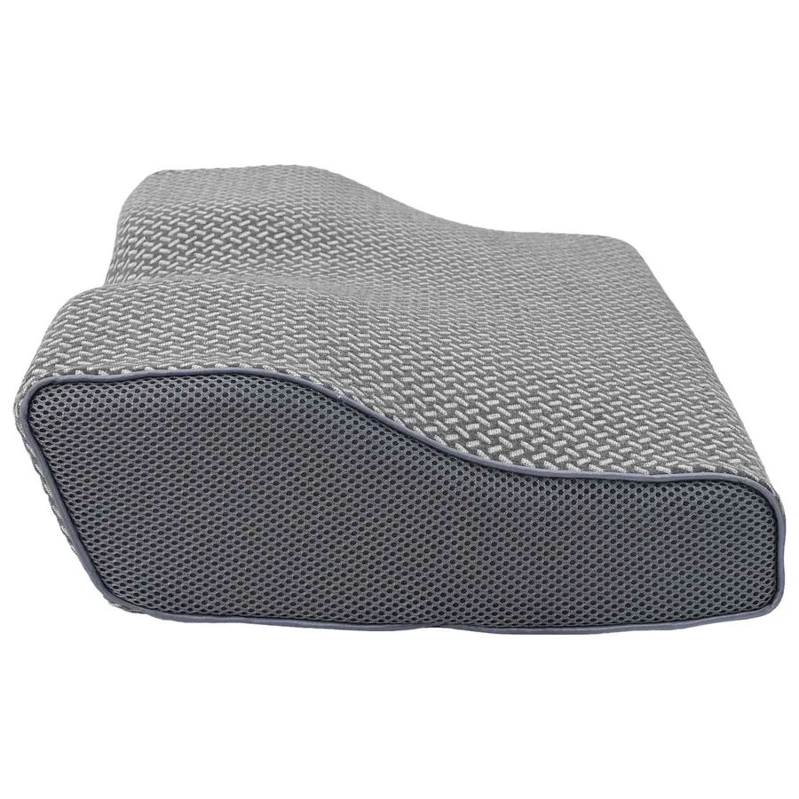 Oreiller avec oreiller Gris 60 x 34 x 11 cm Polyester - 6