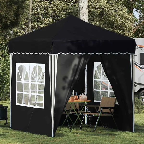 Tente de fête pop-up 195 x 195 x 245 cm Anthracite Tissu Oxford