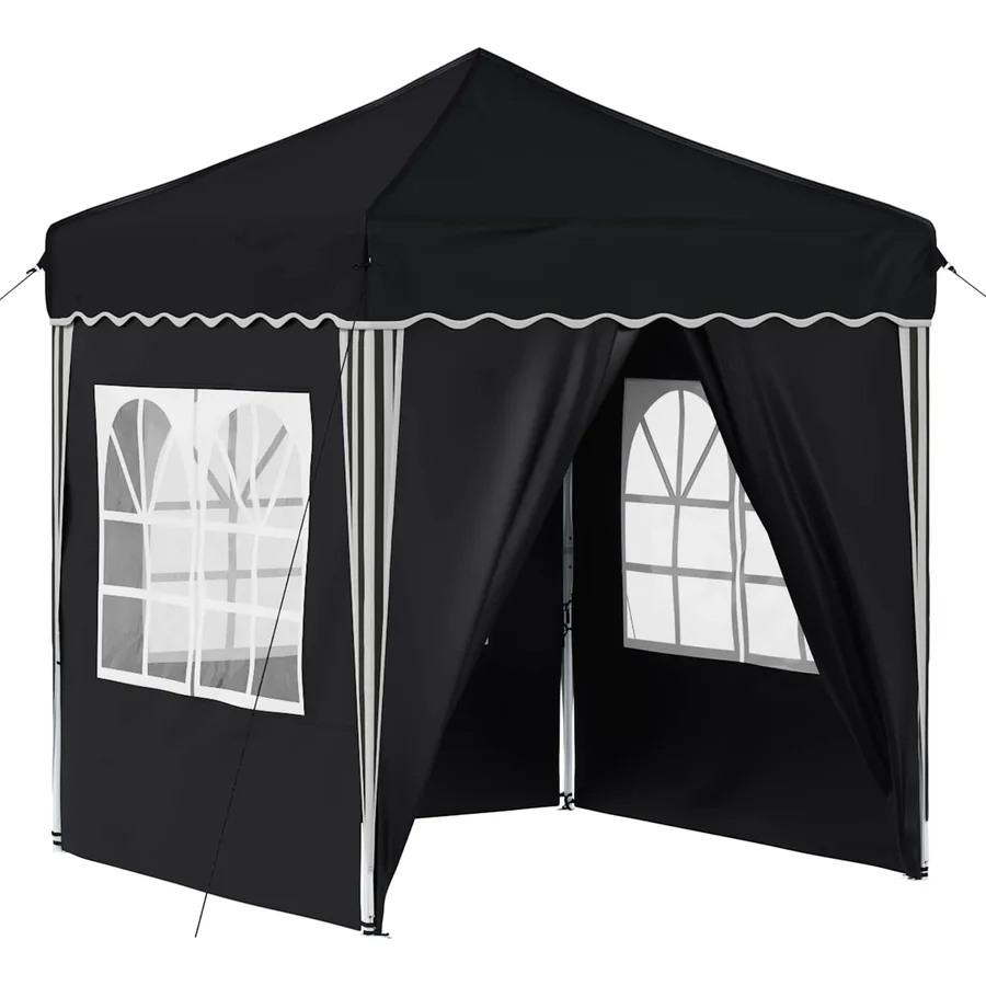 Tente de fête pop-up 195 x 195 x 245 cm Anthracite Tissu Oxford - 2