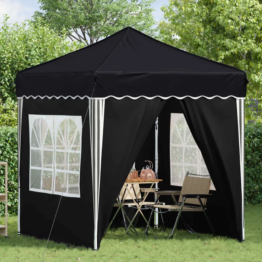 Tente de fête pop-up 195 x 195 x 245 cm Anthracite Tissu Oxford - 3
