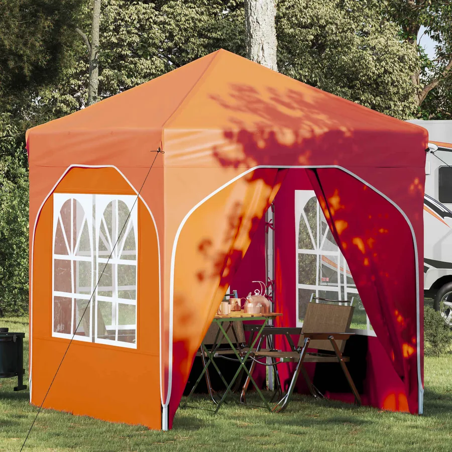 Tente de fête pop-up 192 x 192 x 245 cm Orange
