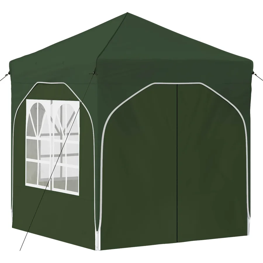 Tente de fête pop-up 192 x 192 x 245 cm Vert - 5
