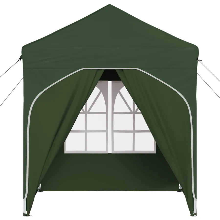 Tente de fête pop-up 192 x 192 x 245 cm Vert - 7