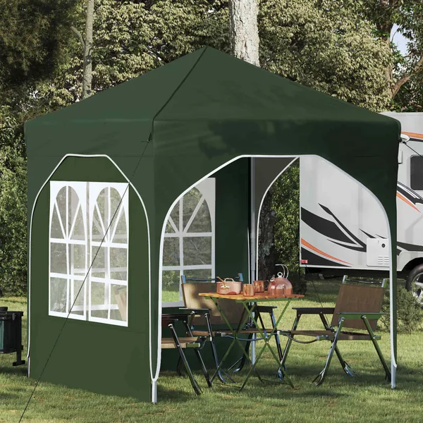 Tente de fête pop-up 192 x 192 x 245 cm Vert