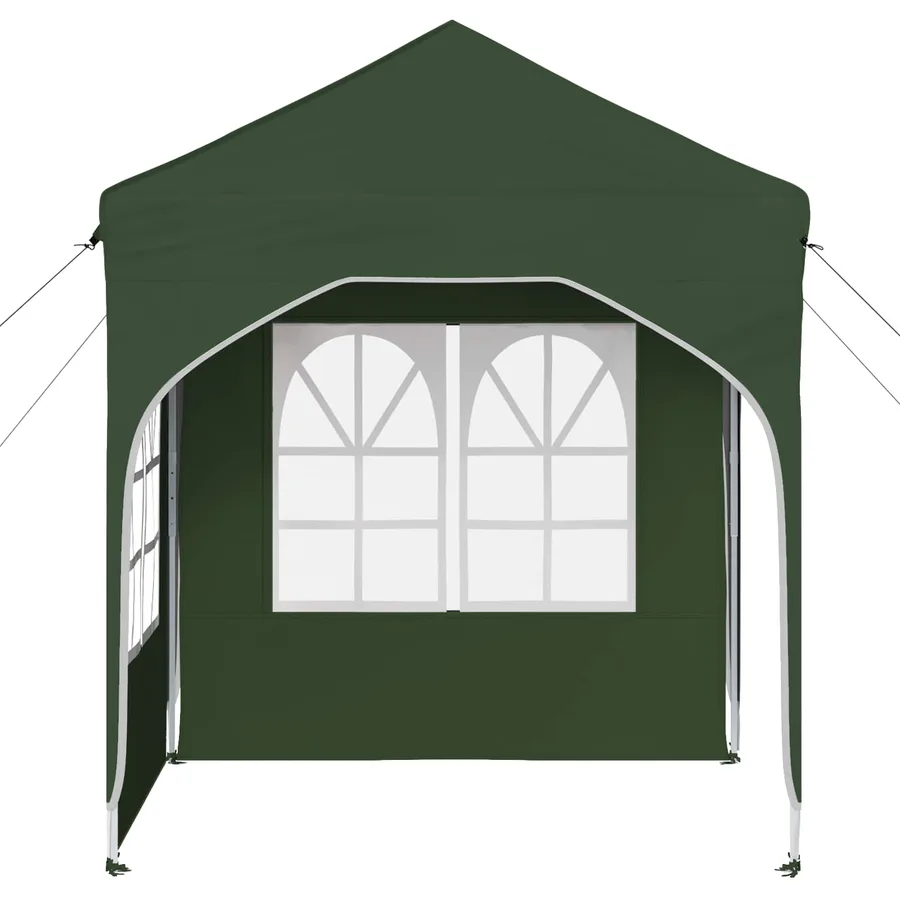Tente de fête pop-up 192 x 192 x 245 cm Vert - 6