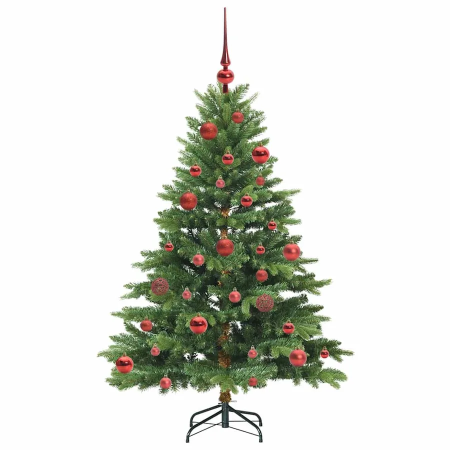 Sapin de Noël artificiel avec 150 LED Vert 150 cm PE et PVC - 4