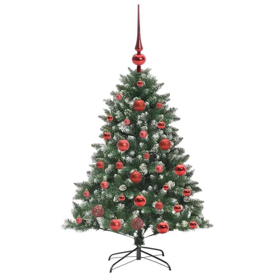 Sapin de Noël artificiel Vert 120 cm PVC, plastique et acier - 4