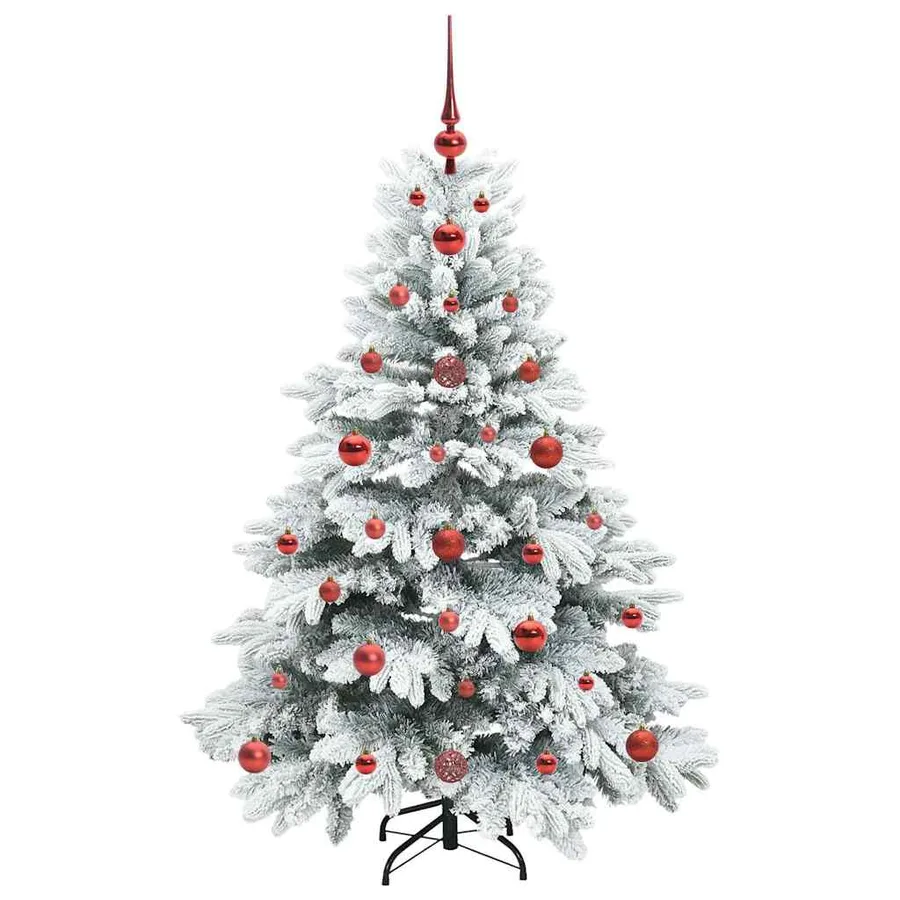 Sapin de Noël artificiel avec 150 LED Blanc 120 cm PE et PVC - 4