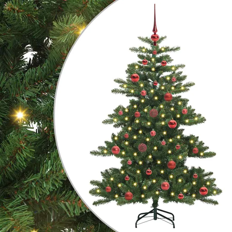Sapin de Noël Artificiel à Branches Articulées Vert 150 cm - 2