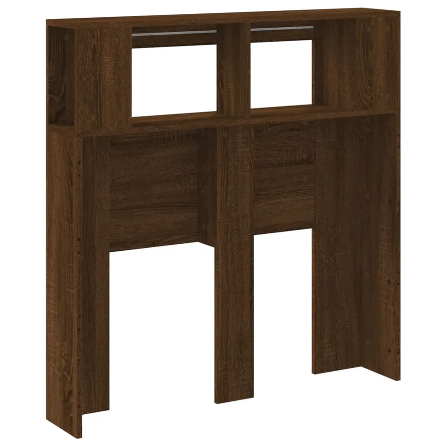 Tête de lit à LED chêne marron 100x18,5x103,5cm bois ingénierie - 6