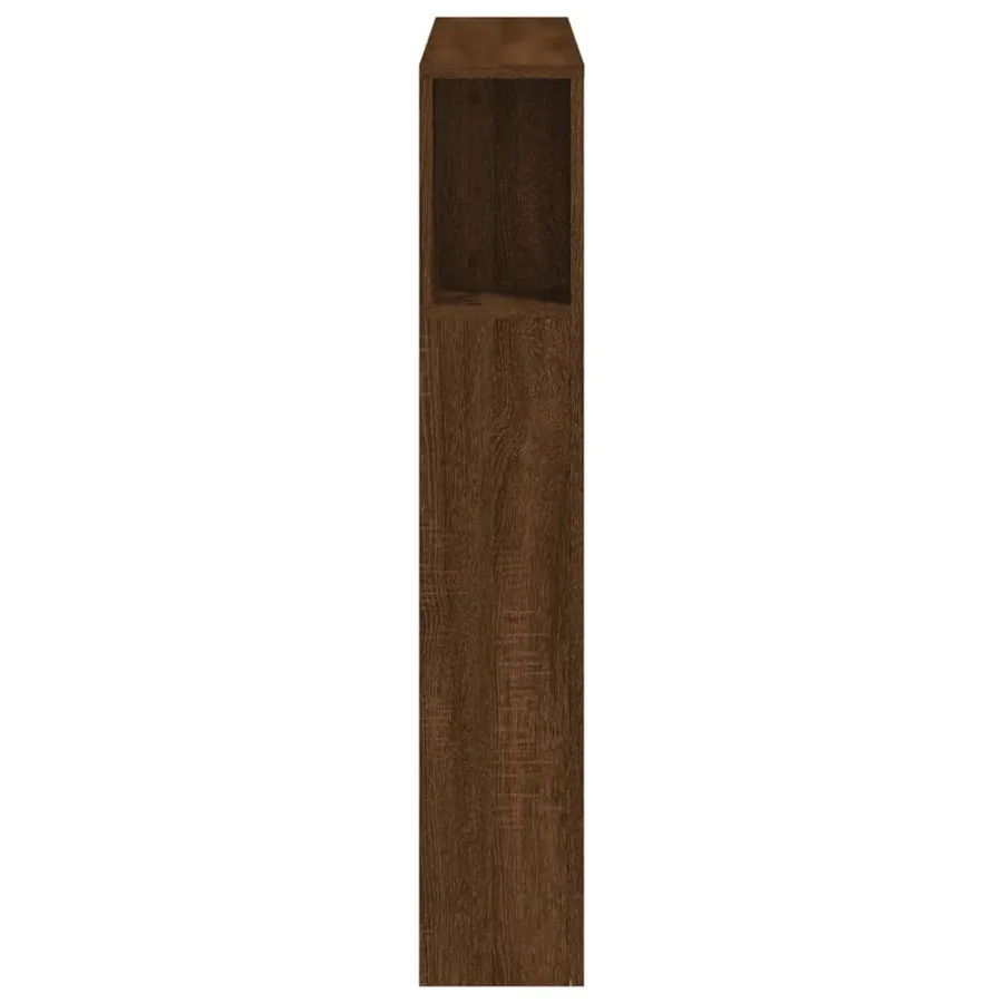 Tête de lit à LED chêne marron 100x18,5x103,5cm bois ingénierie - 7