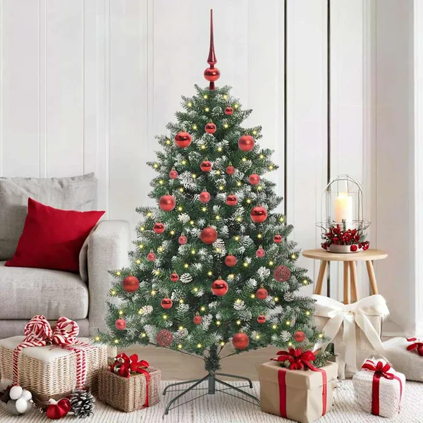 Sapin de Noël artificiel Vert 150 cm PVC, plastique et acier