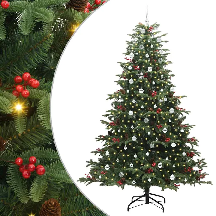 Sapin de Noël artificiel Vert 240 cm PVC, métal et plastique - 2