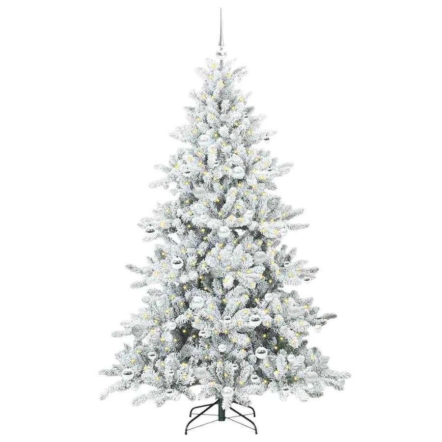 Sapin de Noël Artificiel à Branches Articulées Blanc 180 cm - 3