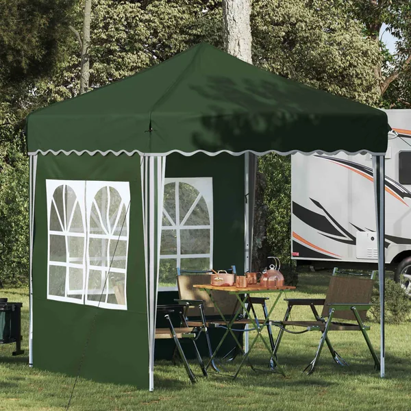 Tente de fête pop-up 195 x 195 x 245 cm Vert Tissu Oxford