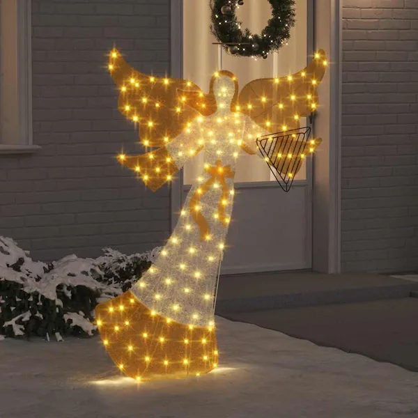 Angle lumineux Blanc chaud 116 x 29 x 158.5 cm Polyester