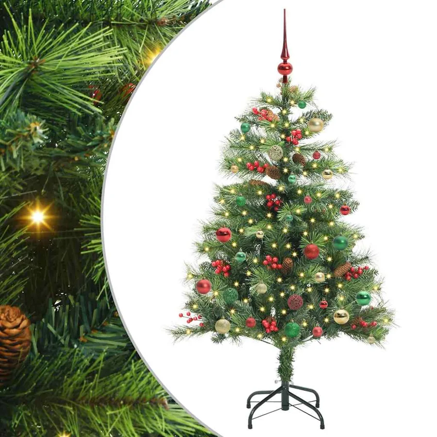 Sapin de Noël artificiel Vert 150 cm PVC et métal - 2