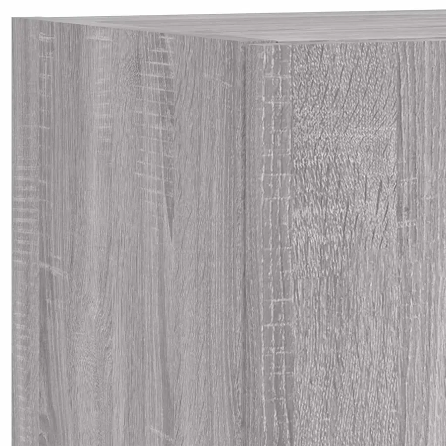 Meuble TV avec lumières LED sonoma gris 30,5x30x90 cm - 13