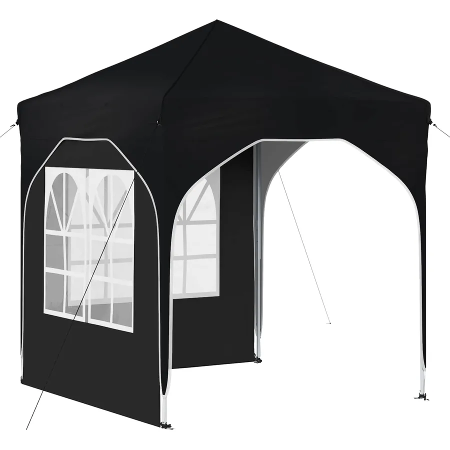 Tente de fête pop-up 192 x 192 x 245 cm Anthracite - 2