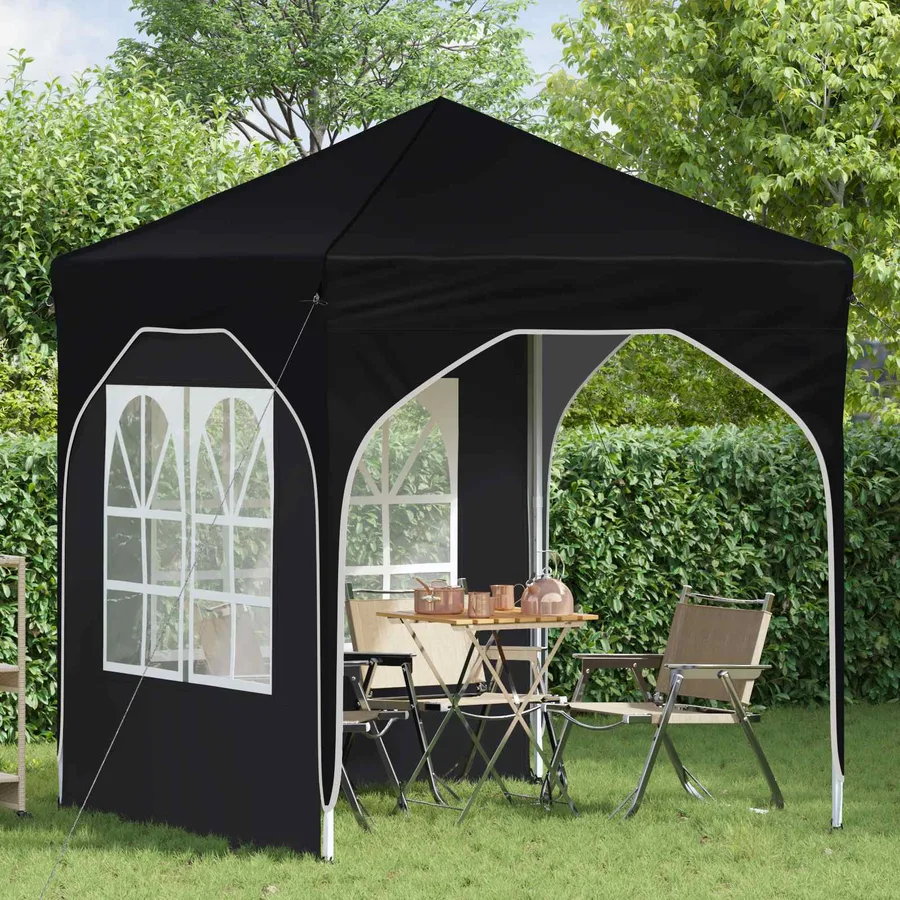 Tente de fête pop-up 192 x 192 x 245 cm Anthracite - 3