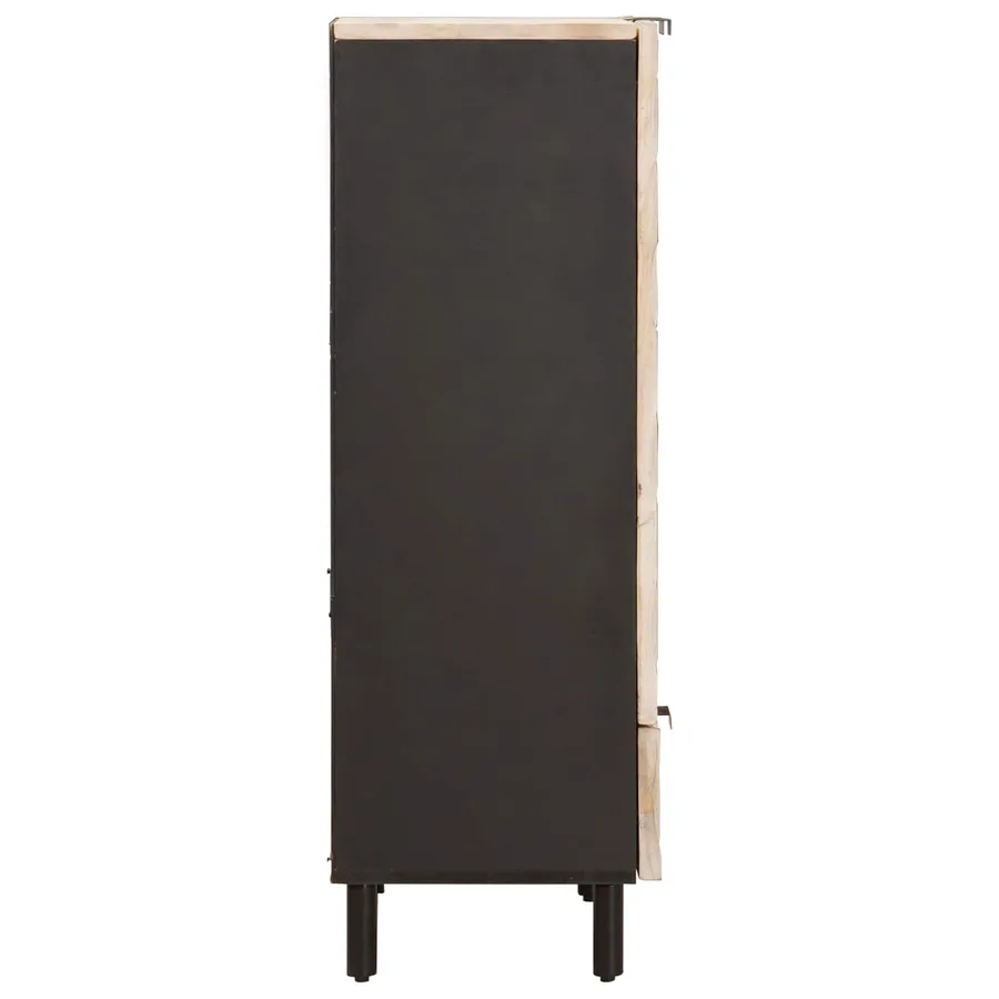 Haut Armoire avec tiroir Finition Lavage Blanc 60 x 33 x 100 cm - 4