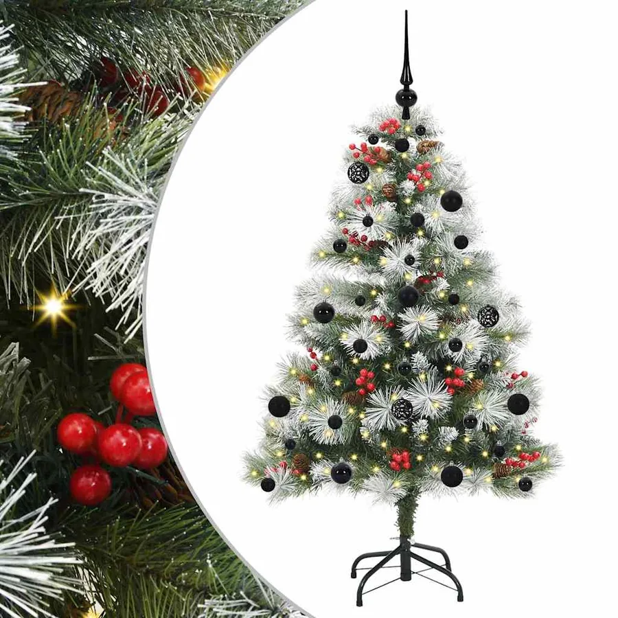Sapin de Noël artificiel Vert et blanc 150 cm - 2