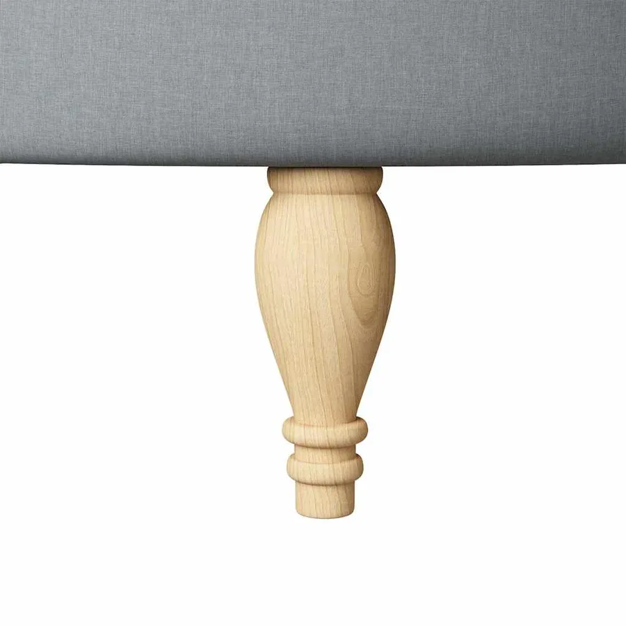 Fauteuil à pantoufle Gris clair 56,5 x 70 x 110 cm tissu - 9
