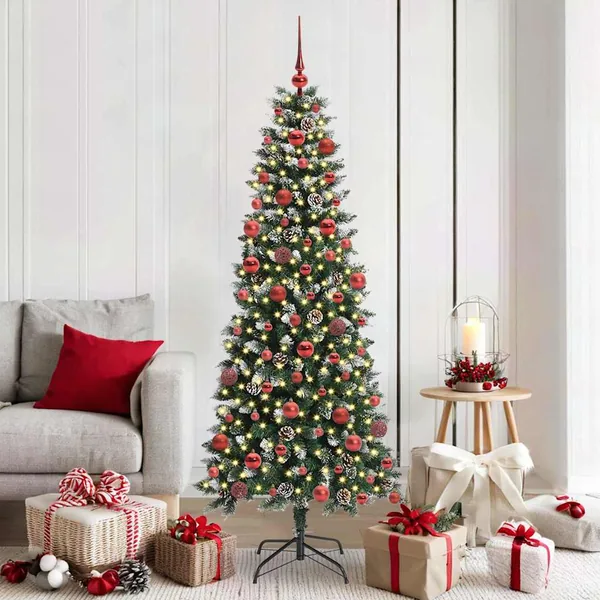 Sapin de Noël artificiel Vert 180 cm PVC, plastique et acier