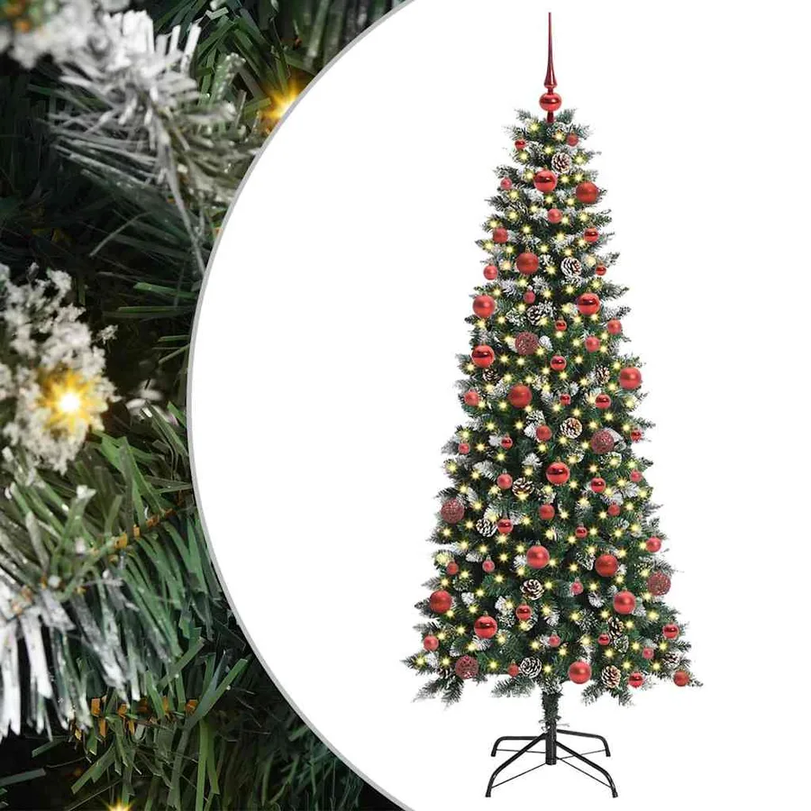 Sapin de Noël artificiel Vert 180 cm PVC, plastique et acier - 2