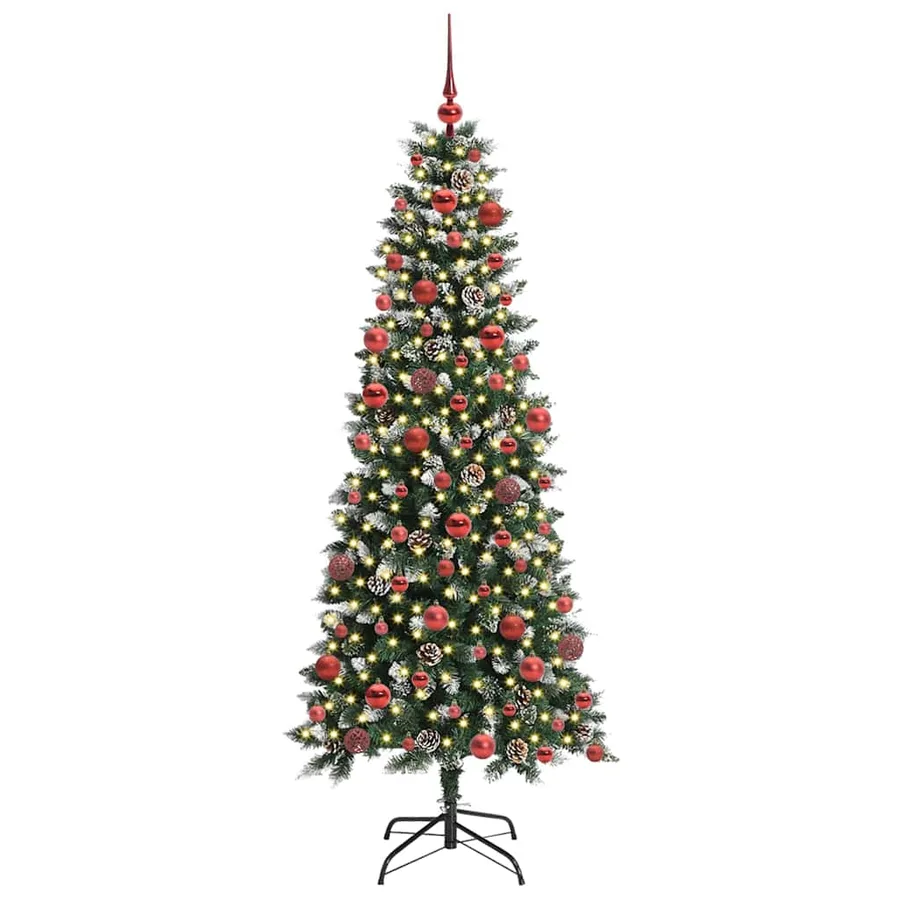 Sapin de Noël artificiel Vert 180 cm PVC, plastique et acier - 3