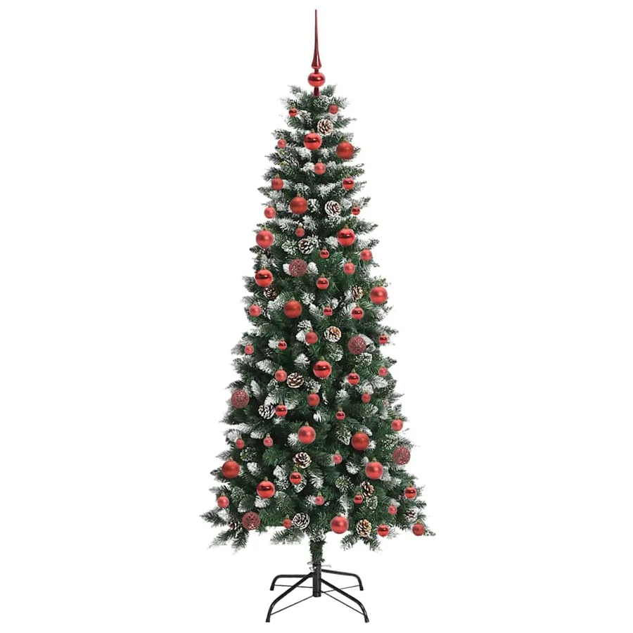 Sapin de Noël artificiel Vert 180 cm PVC, plastique et acier - 4