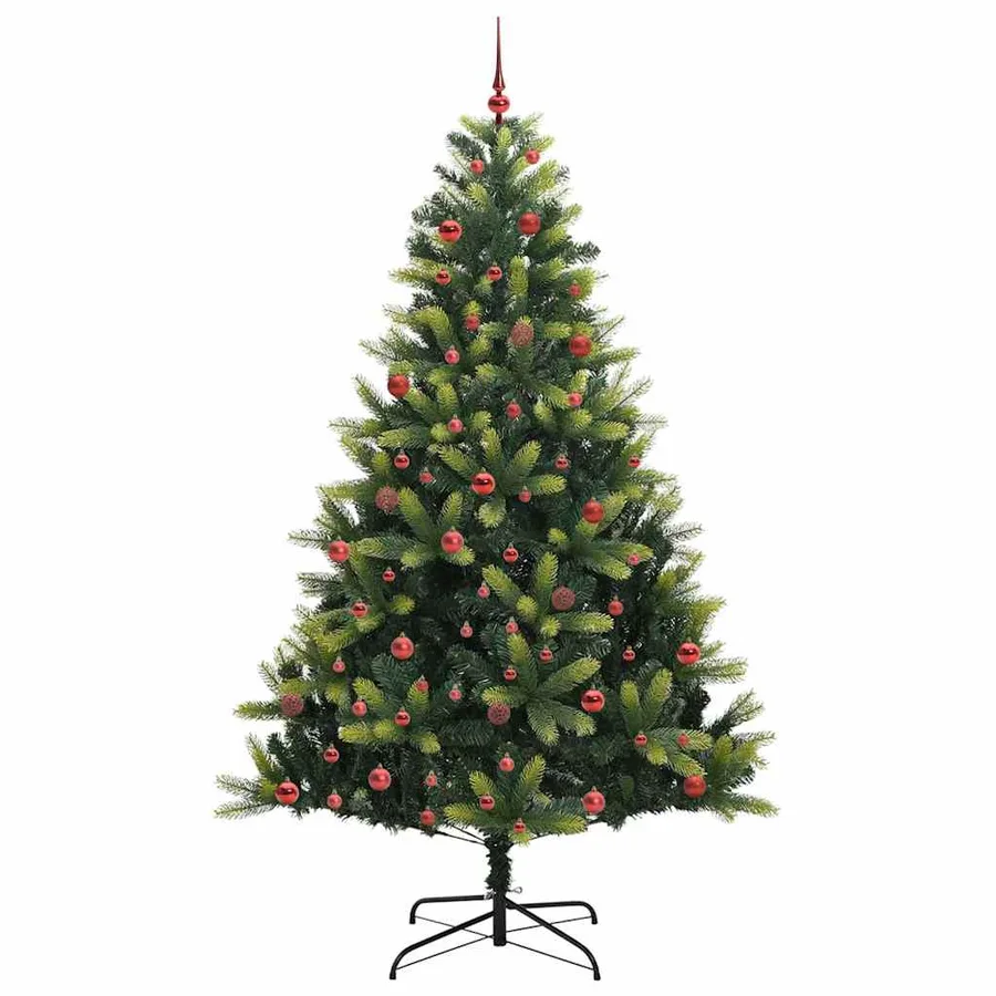 Arbre de Noël artificiel en silicone flexible 300 LEDs 210 cm - 4