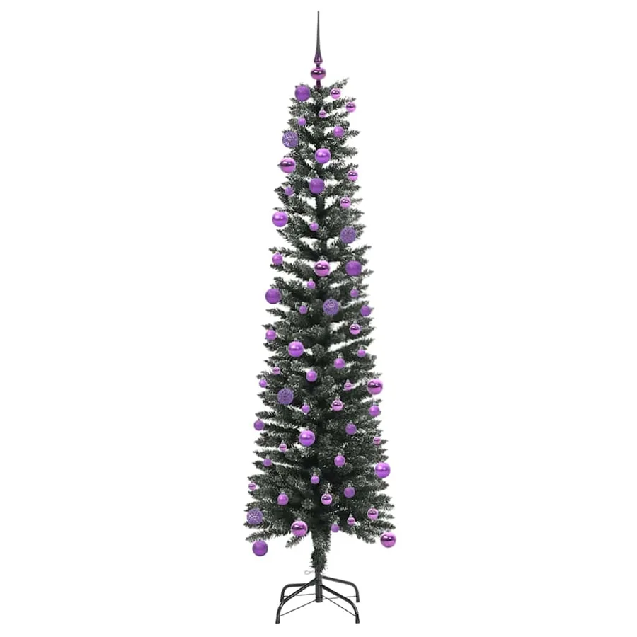 Sapin de Noël artificiel Vert 180 cm PVC, plastique et acier - 4