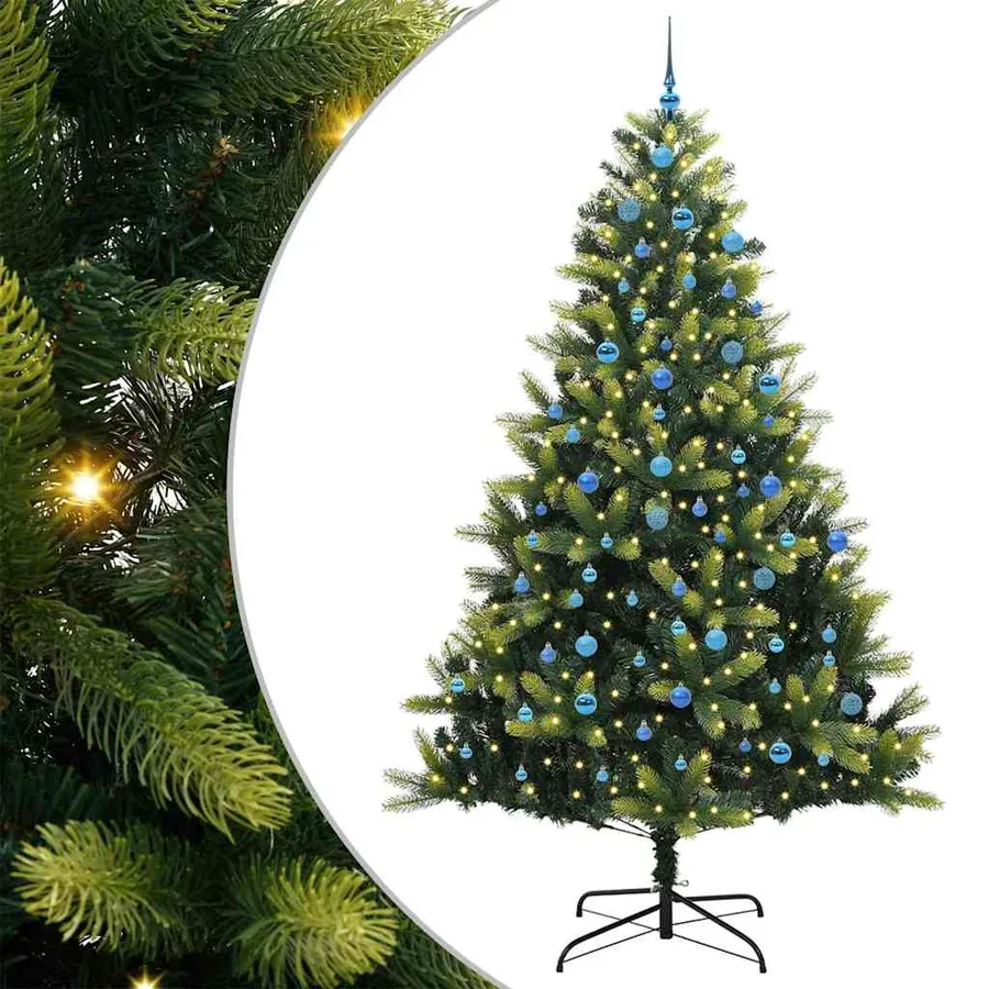 Arbre de Noël artificiel en silicone flexible 300 LEDs 240 cm - 2