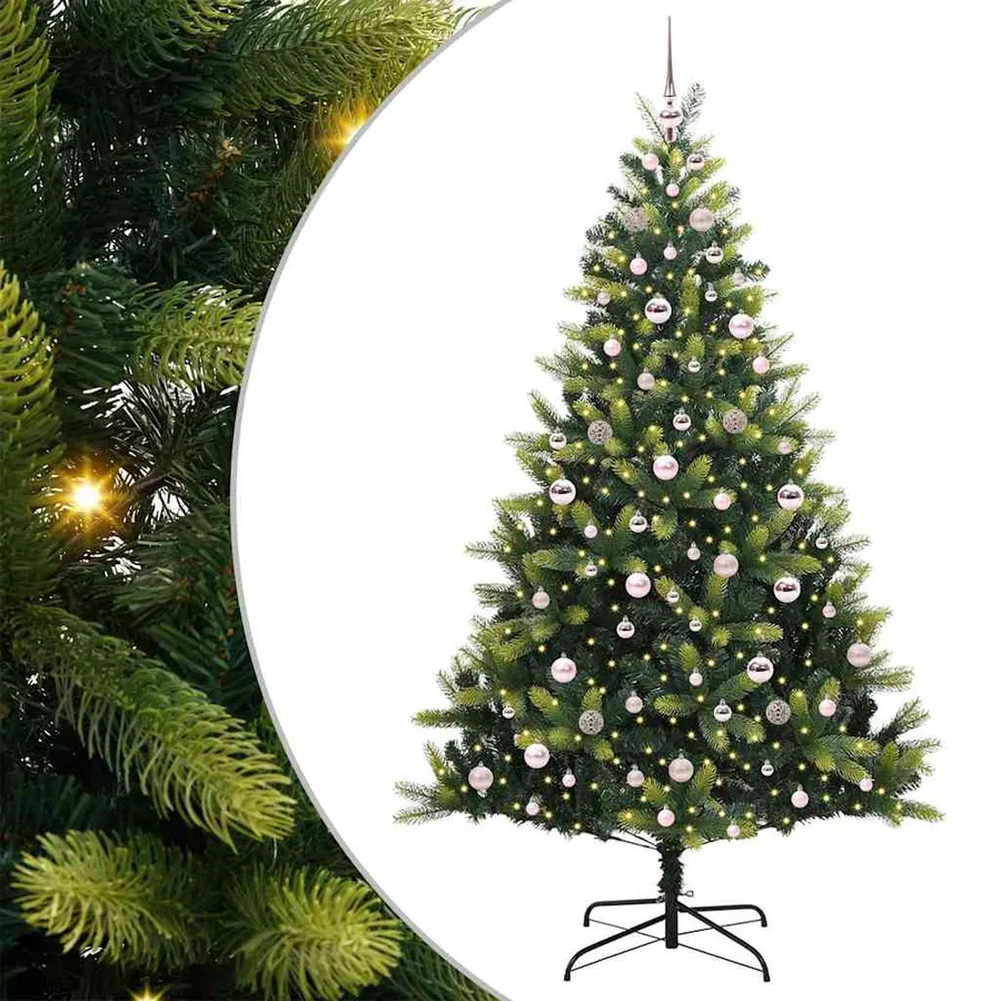 Arbre de Noël artificiel en silicone flexible 300 LEDs 210 cm - 2