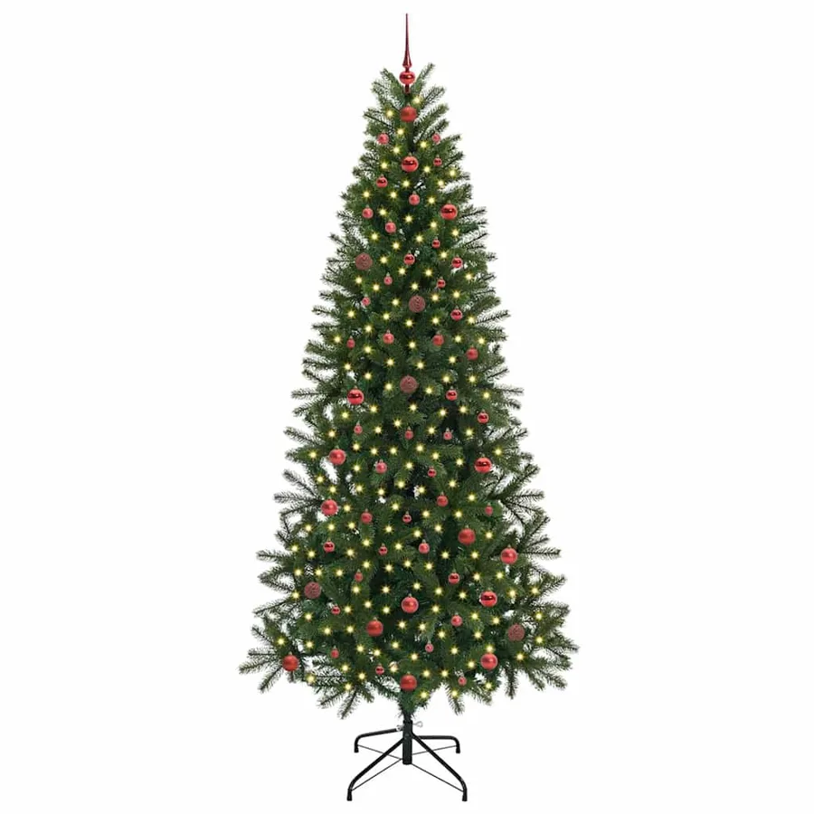 Sapin de Noël artificiel avec 300 LED Vert 240 cm PE et PVC - 3