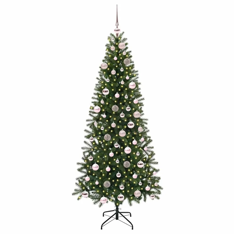 Sapin de Noël artificiel avec 300 LED Vert 180 cm PE et PVC - 3