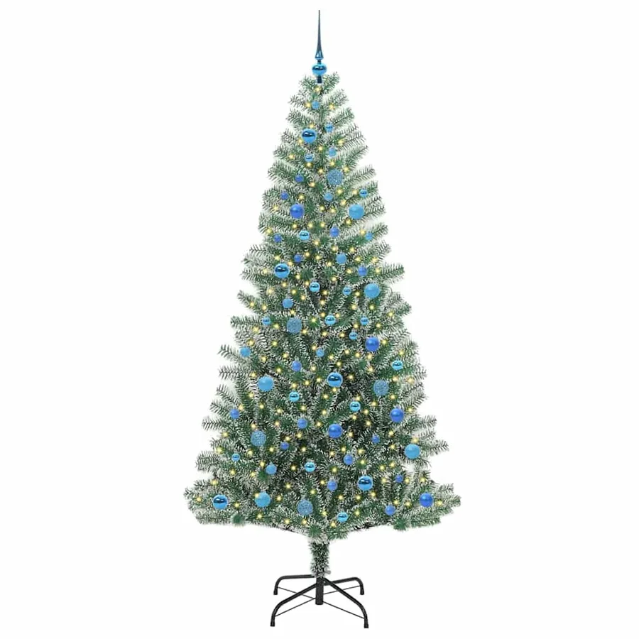 Arbre de Noël artificiel floconné de neige avec lumière LED - 3