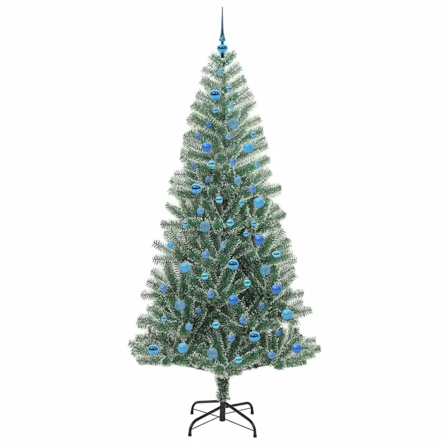 Arbre de Noël artificiel floconné de neige avec lumière LED - 4