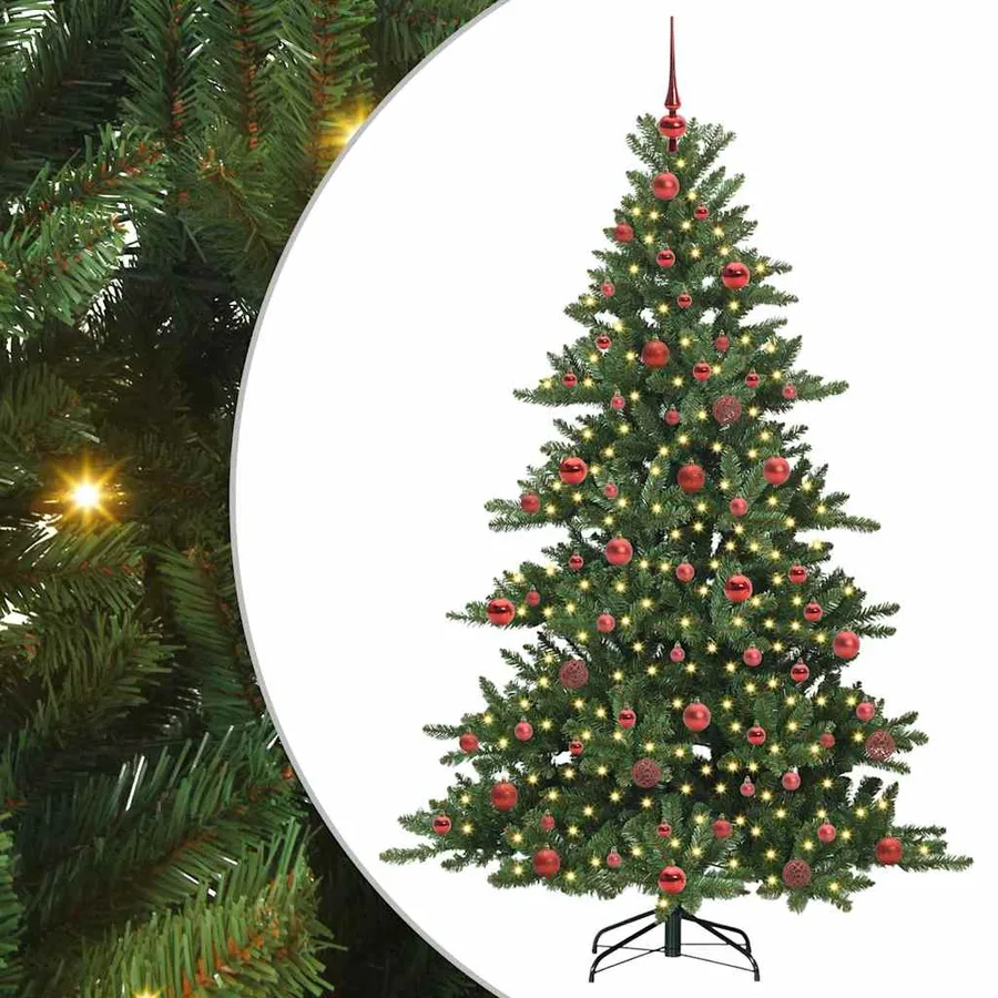 Sapin de Noël Artificiel à Branches Articulées Vert 180 cm - 2