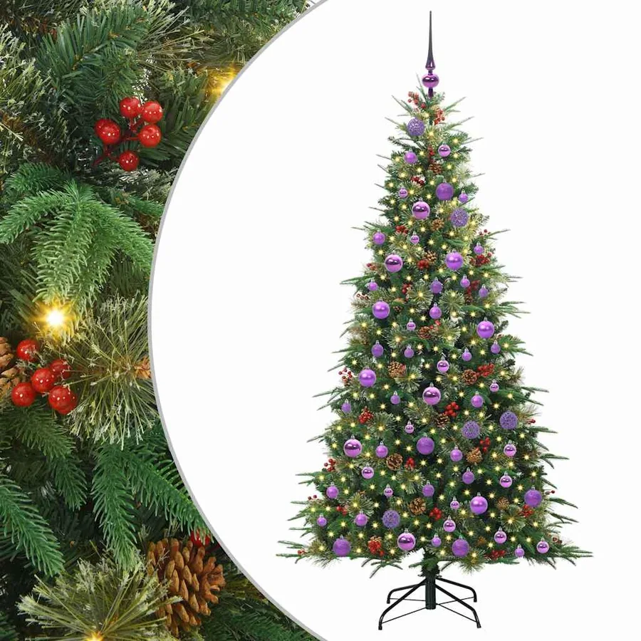 Sapin de Noël Artificiel à Branches Articulées Vert 180 cm - 2
