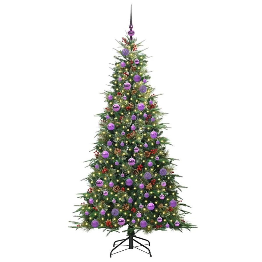 Sapin de Noël Artificiel à Branches Articulées Vert 180 cm - 3