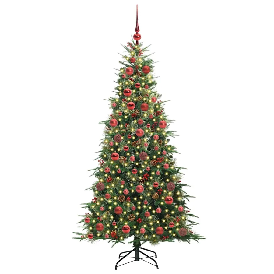 Sapin de Noël Artificiel à Branches Articulées Vert 180 cm - 3