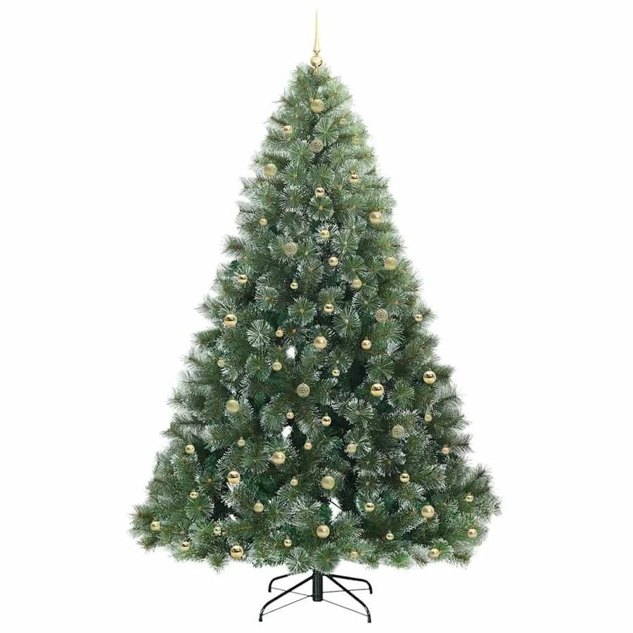 Sapin de Noël artificiel avec 300 LED Vert 240 cm PE et PVC - 4