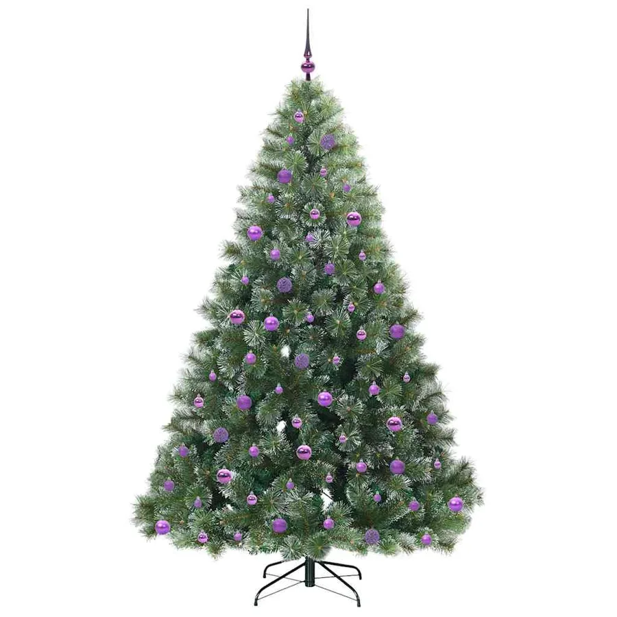 Sapin de Noël artificiel avec 300 LED Vert 210 cm PE et PVC - 4