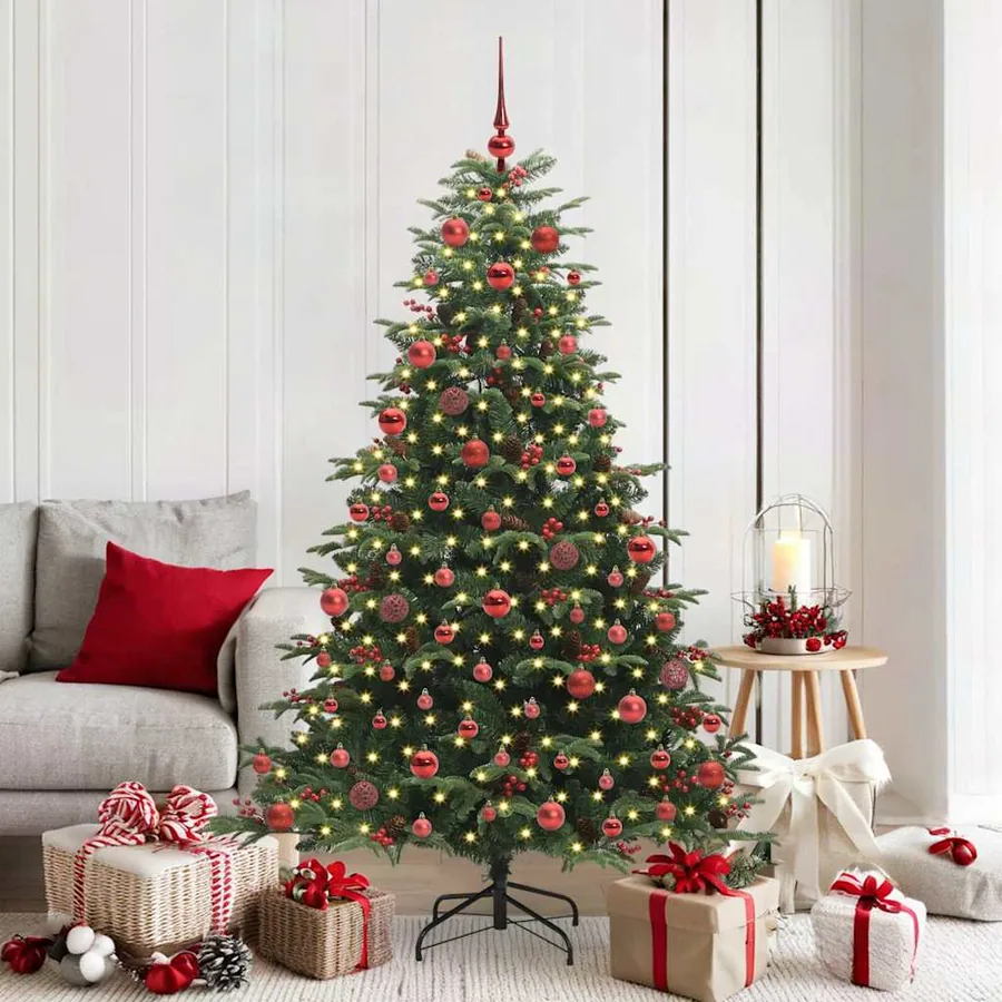 Sapin de Noël artificiel Vert 180 cm PVC, métal et plastique