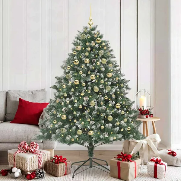 Sapin de Noël artificiel Vert 180 cm PVC, plastique et acier